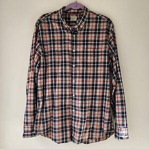 J.Crew Men’s Plaid Shirt 100% Cotton L